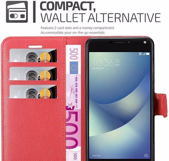 Actual product image Cadorabo Book with stand function cover (Asus Zenfone 4 Max)