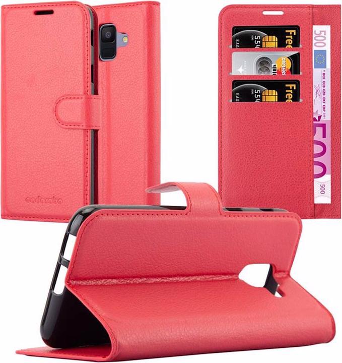 Actual product image Cadorabo Book with stand function cover (Samsung Galaxy J6 (2018))