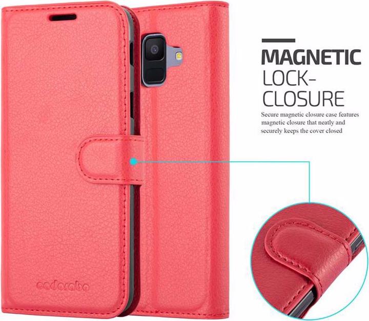 Actual product image Cadorabo Book with stand function cover (Samsung Galaxy J6 (2018))