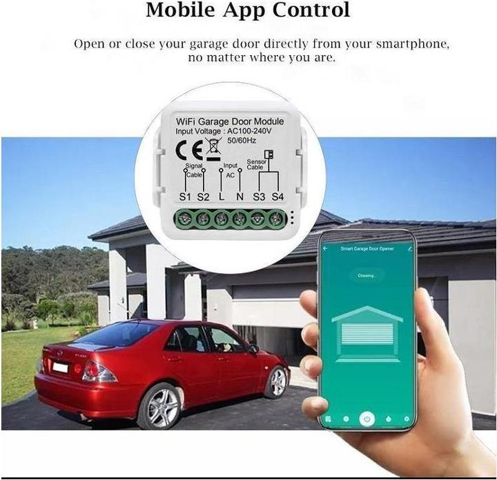Image du produit Netplus NPLLCS02 - Module de commutation du contrôleur de porte intelligent Wi-Fi