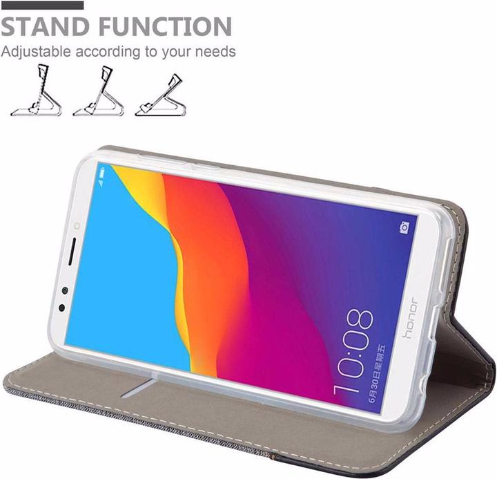 Produktbild Cadorabo Book Jeans Optik Cover (Honor 7c)