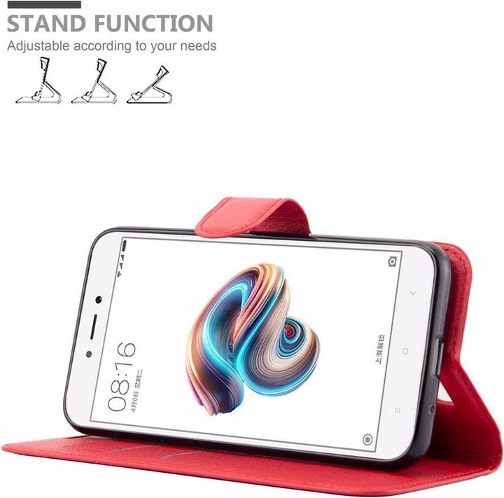 Actual product image Cadorabo Book with stand function cover (Xiaomi Redmi 5A)