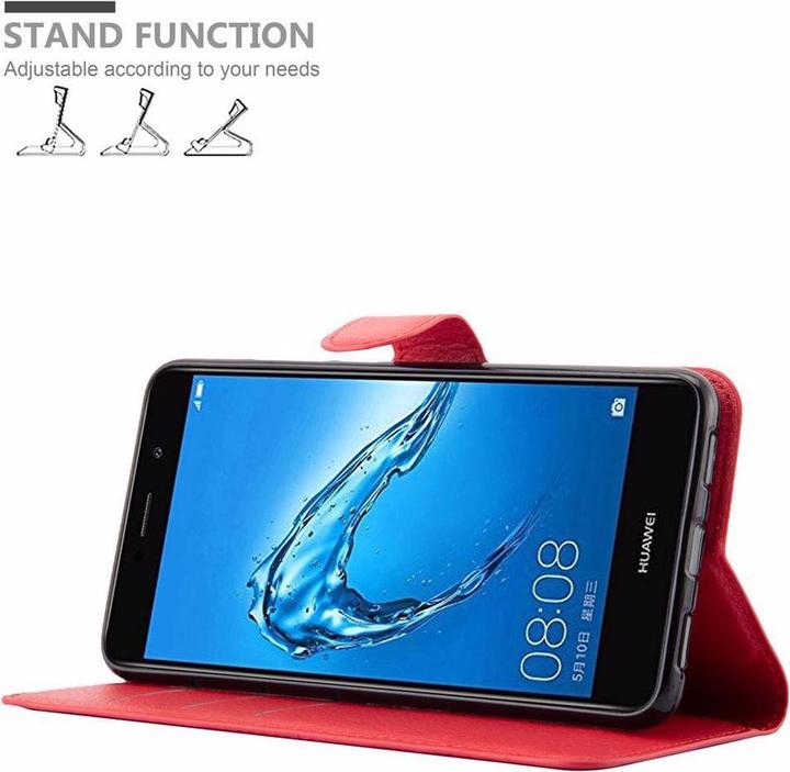 Actual product image Cadorabo Book with stand function cover (Huawei Enjoy 7 Plus)