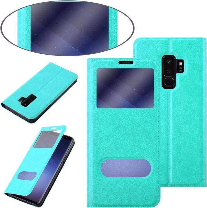 Actual product image Cadorabo Book with View double window cover (Samsung Galaxy S9+)