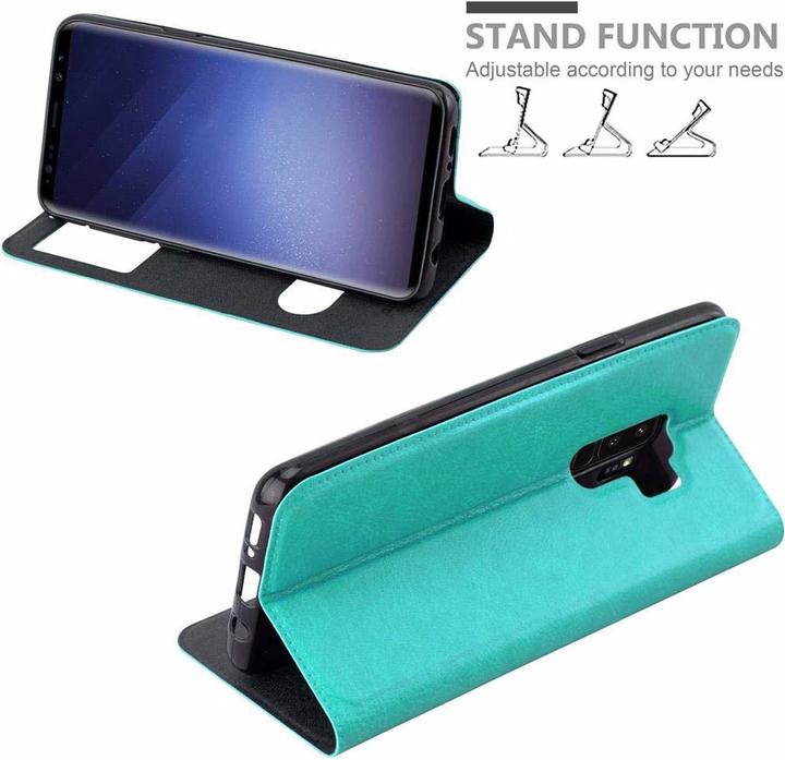 Actual product image Cadorabo Book with View double window cover (Samsung Galaxy S9+)