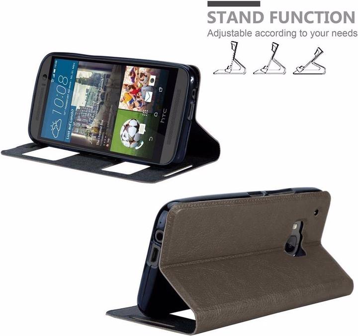 Produktbild Cadorabo Book mit View Doppelfenster Cover (HTC One M9)