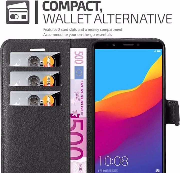 Actual product image Cadorabo Book with stand function cover (Honor 7c)