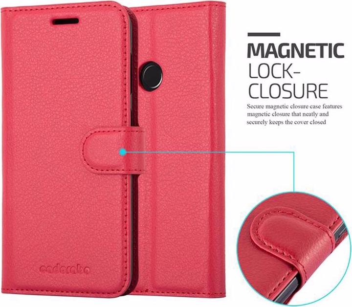 Actual product image Cadorabo Book with stand function cover (Huawei Y6 Pro)