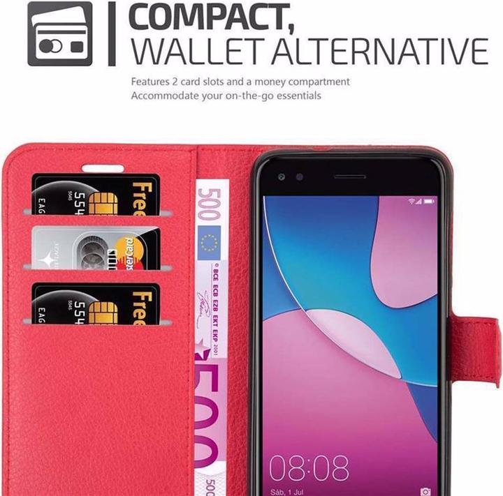 Actual product image Cadorabo Book with stand function cover (Huawei Y6 Pro)