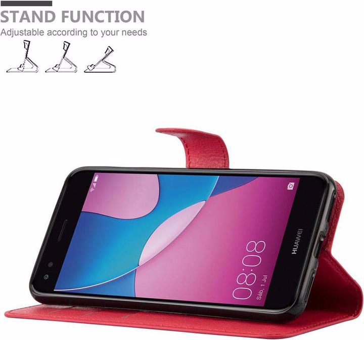 Actual product image Cadorabo Book with stand function cover (Huawei Y6 Pro)