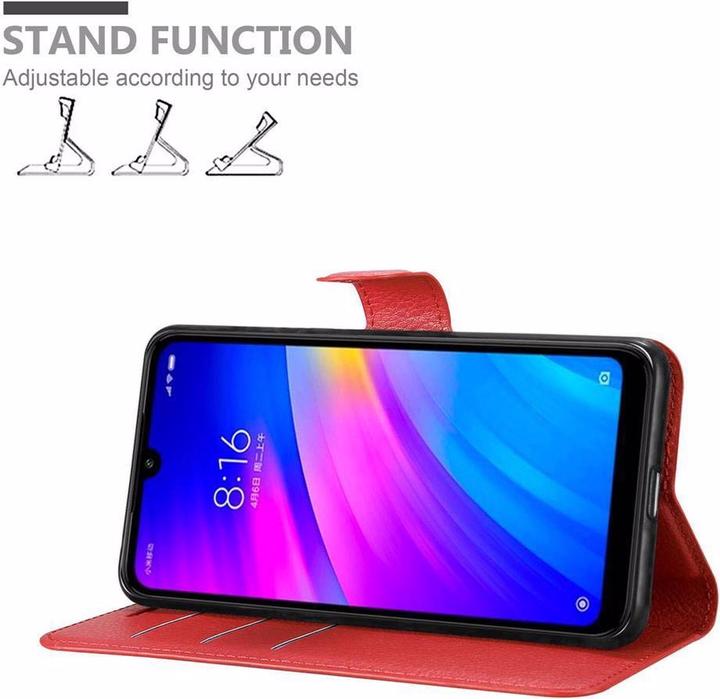 Actual product image Cadorabo Book with stand function cover (Xiaomi Redmi 7)