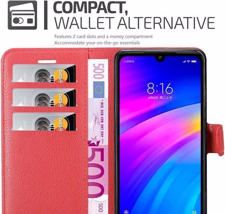 Actual product image Cadorabo Book with stand function cover (Xiaomi Redmi 7)