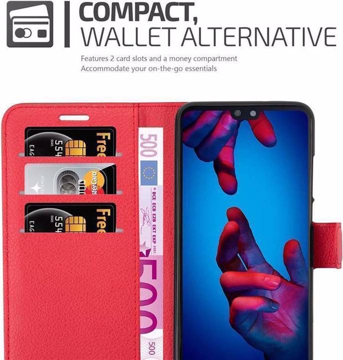 Actual product image Cadorabo Book with stand function cover (Huawei P20)