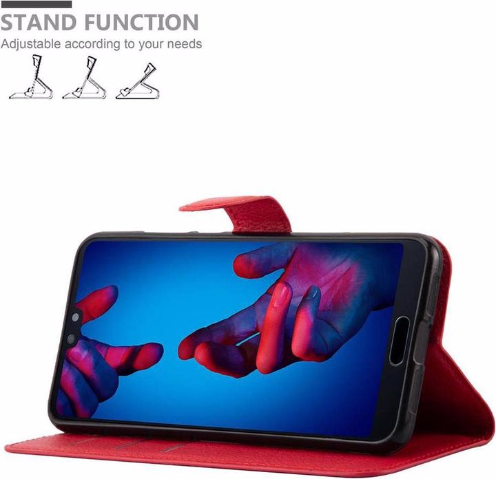 Actual product image Cadorabo Book with stand function cover (Huawei P20)