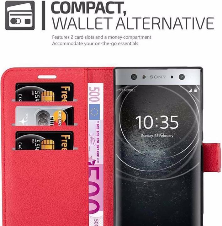 Actual product image Cadorabo Book with stand function cover (Sony Xperia XA2 Ultra)