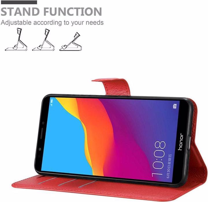 Produktbild Cadorabo Book mit Standfunktion Cover (Honor 7c)