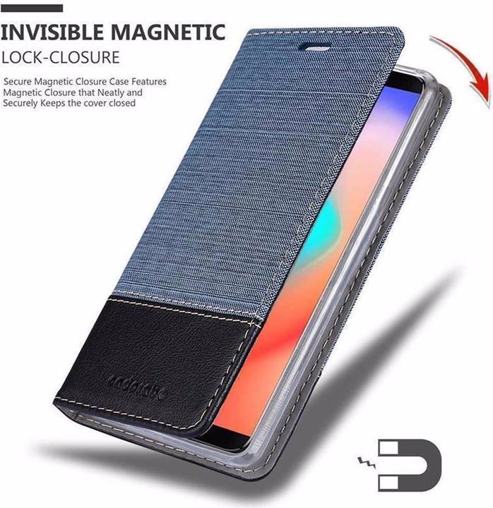 Actual product image Cadorabo Book Jeans Optics Cover (Samsung Galaxy J3 Pro)