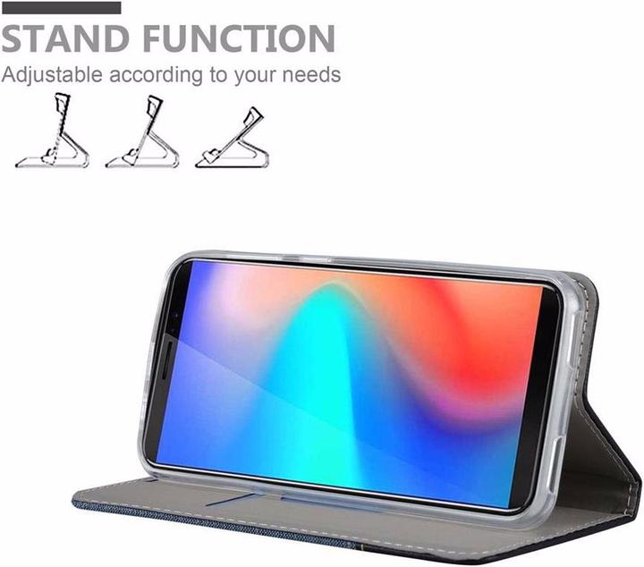 Actual product image Cadorabo Book Jeans Optics Cover (Samsung Galaxy J3 Pro)