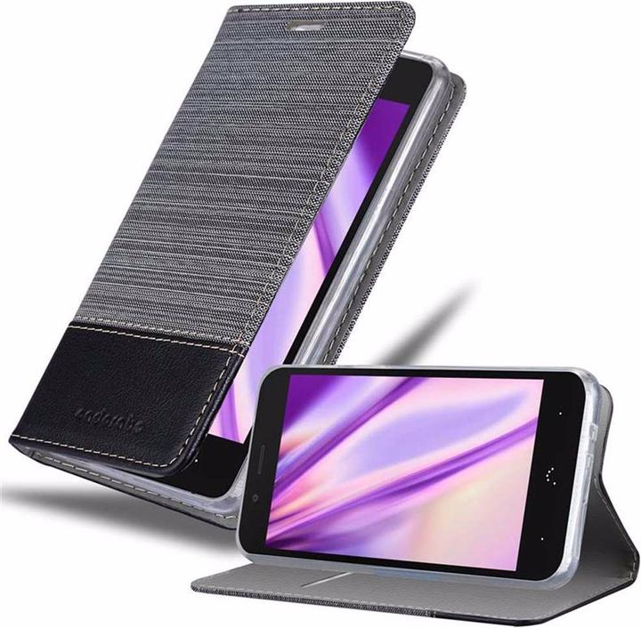 Produktbild Cadorabo Book Jeans Optik Cover (BQ Aquaris X5)