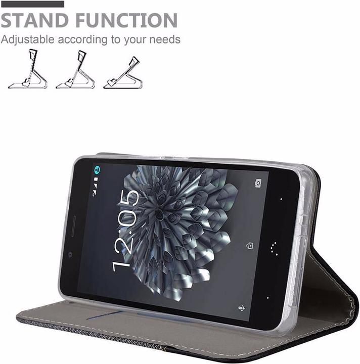 Produktbild Cadorabo Book Jeans Optik Cover (BQ Aquaris X5)