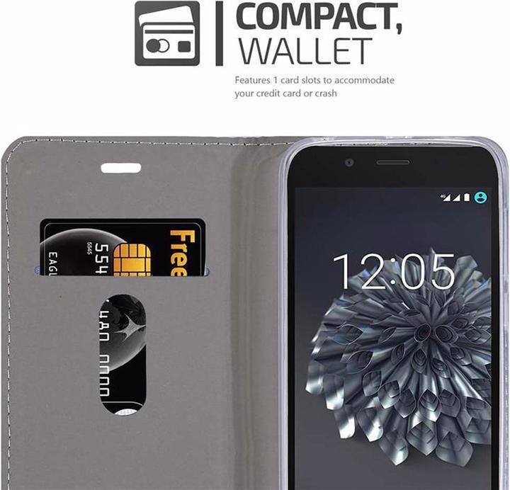 Produktbild Cadorabo Book Jeans Optik Cover (BQ Aquaris X5)