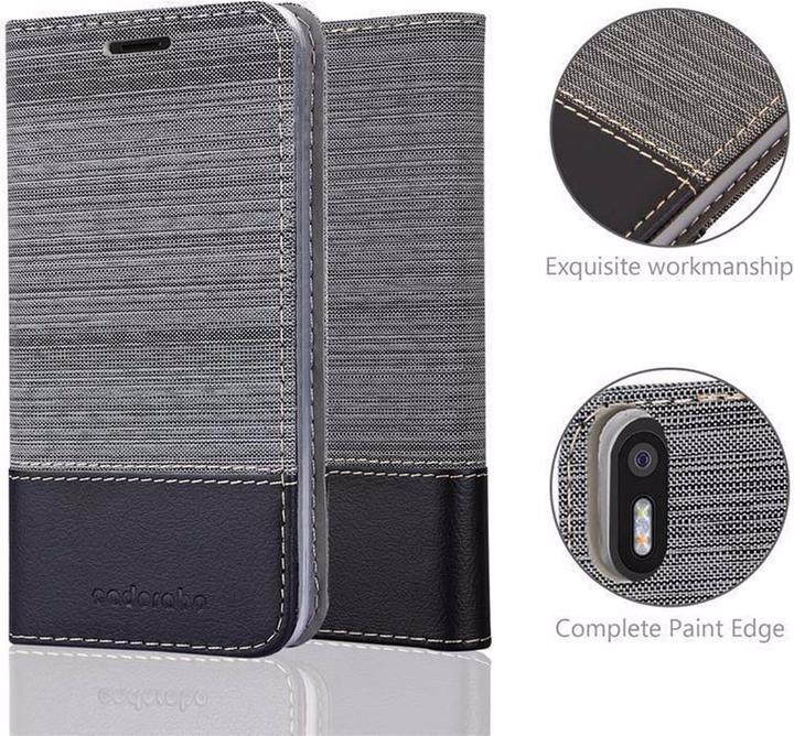Produktbild Cadorabo Book Jeans Optik Cover (BQ Aquaris X5)