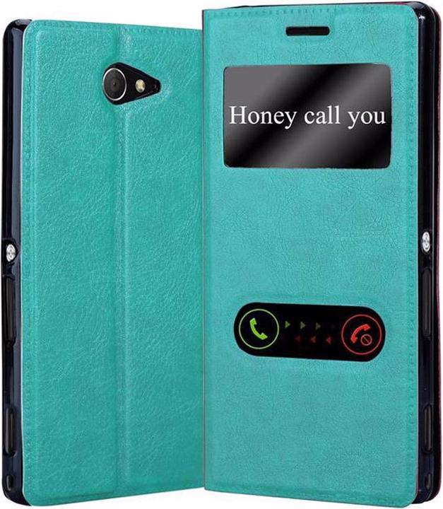 Produktbild Cadorabo Book mit View Doppelfenster Cover (Sony Xperia M2, Sony Xperia M2 Aqua)