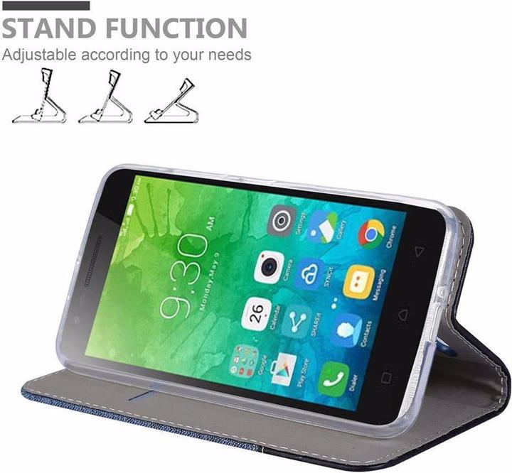 Produktbild Cadorabo Book Jeans Optik Cover (Lenovo C2)