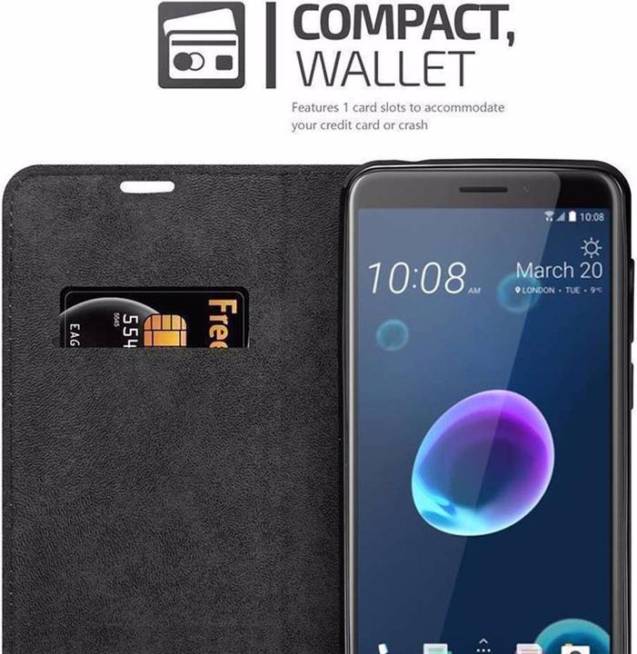 Productafbeelding Cadorabo Boek Onzichtbare Magneethoes (HTC Desire 12)