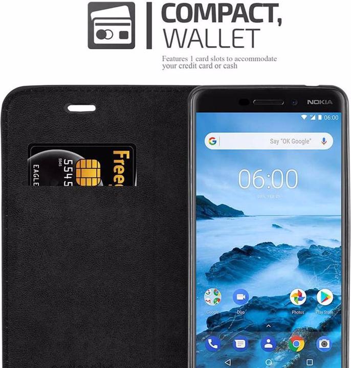 Produktbild Cadorabo Book Invisible Magnet Cover (Nokia 6.1)