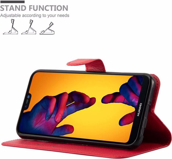 Actual product image Cadorabo Book with stand function cover (Huawei P20 Lite)