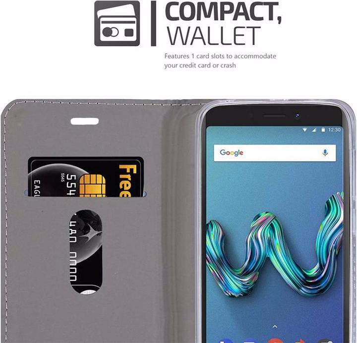 Produktbild Cadorabo Book Jeans Optik Cover (Wiko Tommy 3)