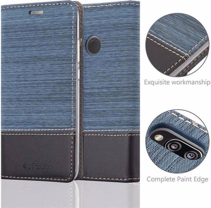Produktbild Cadorabo Book Jeans Optik Cover (Huawei P20 Lite)