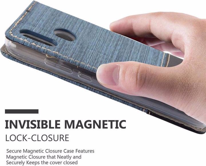 Produktbild Cadorabo Book Jeans Optik Cover (Huawei P20 Lite)