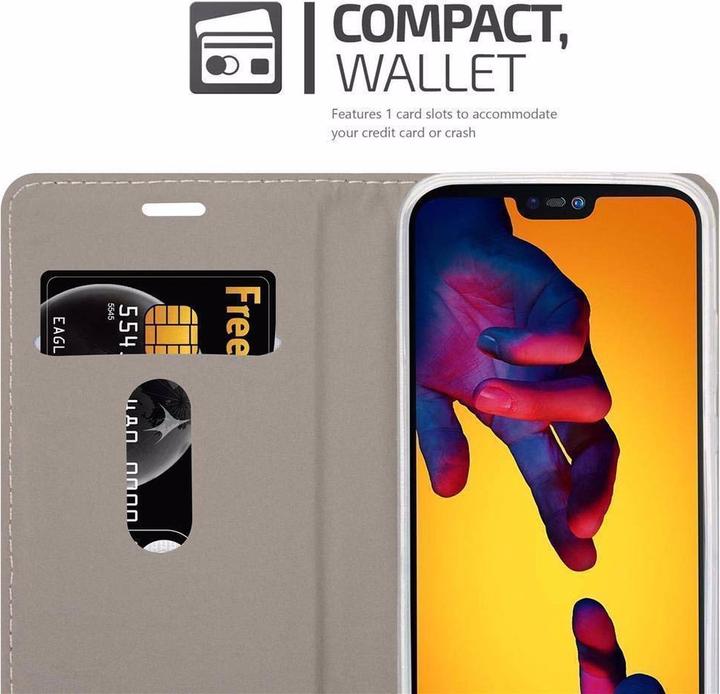 Produktbild Cadorabo Book Jeans Optik Cover (Huawei P20 Lite)