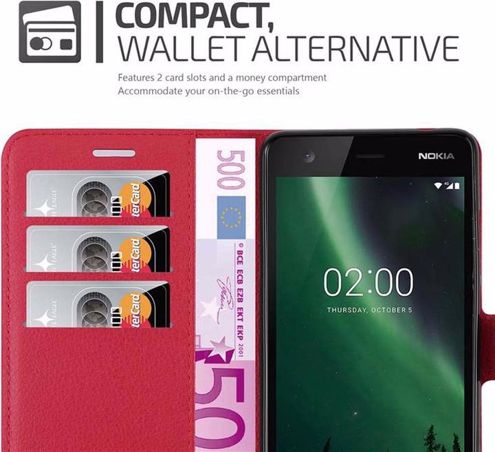 Produktbild Cadorabo Book mit Standfunktion Cover (Nokia 2.1)