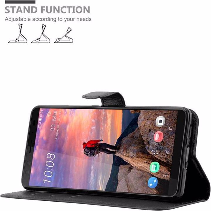 Produktbild Cadorabo Book mit Standfunktion Cover (HTC U12+)