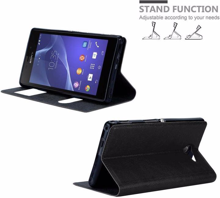 Produktbild Cadorabo Book mit View Doppelfenster Cover (Sony Xperia M2, Sony Xperia M2 Aqua)