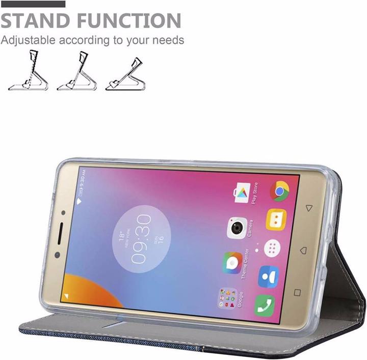 Actual product image Cadorabo Book Jeans Optics Cover (Lenovo K6 Note)