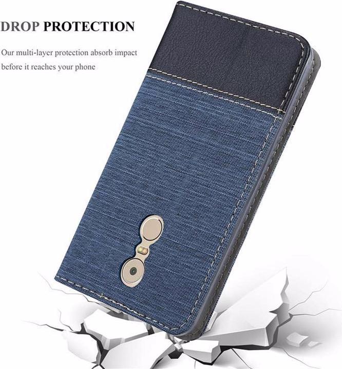 Actual product image Cadorabo Book Jeans Optics Cover (Lenovo K6 Note)