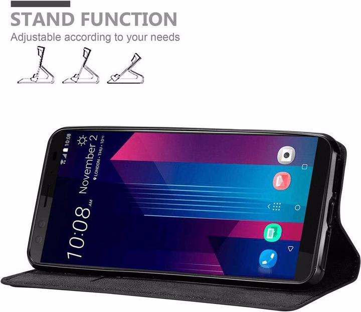Actual product image Cadorabo Book Invisible Magnet Cover (HTC U12+)