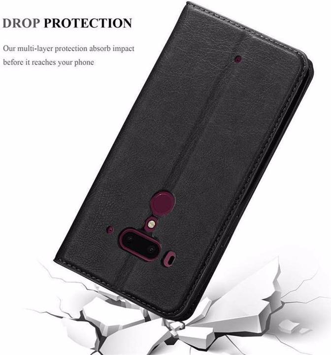 Actual product image Cadorabo Book Invisible Magnet Cover (HTC U12+)