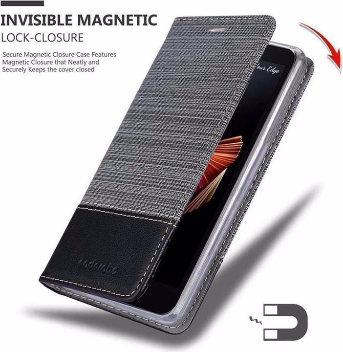 Produktbild Cadorabo Book Jeans Optik Cover (LG X Screen)