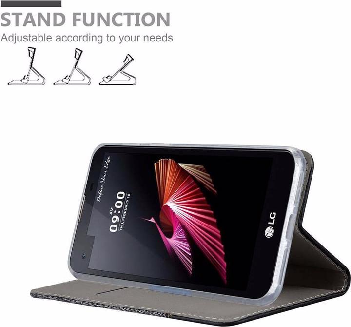 Produktbild Cadorabo Book Jeans Optik Cover (LG X Screen)