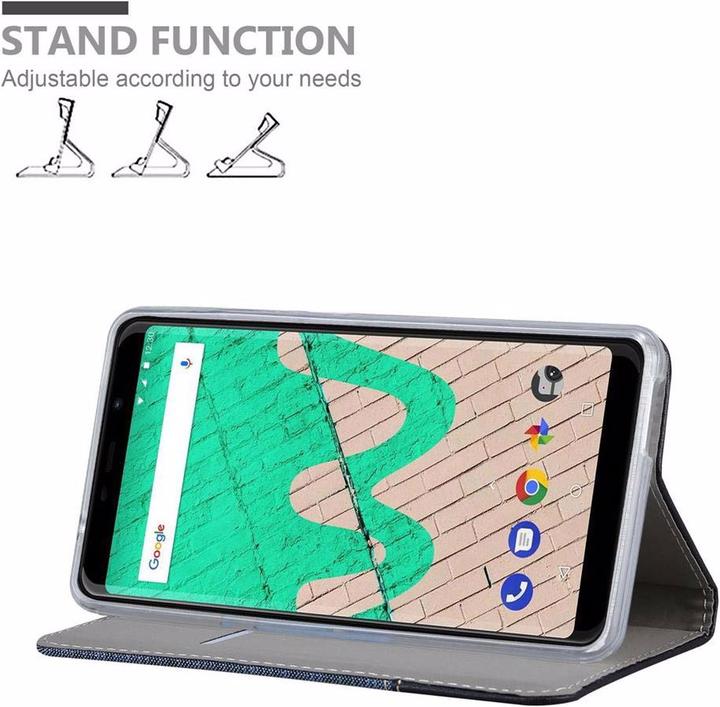 Actual product image Cadorabo Book Jeans Optics Cover (Wiko View Max)