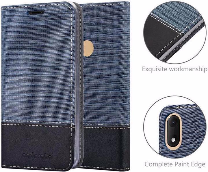 Actual product image Cadorabo Book Jeans Optics Cover (Wiko View Max)