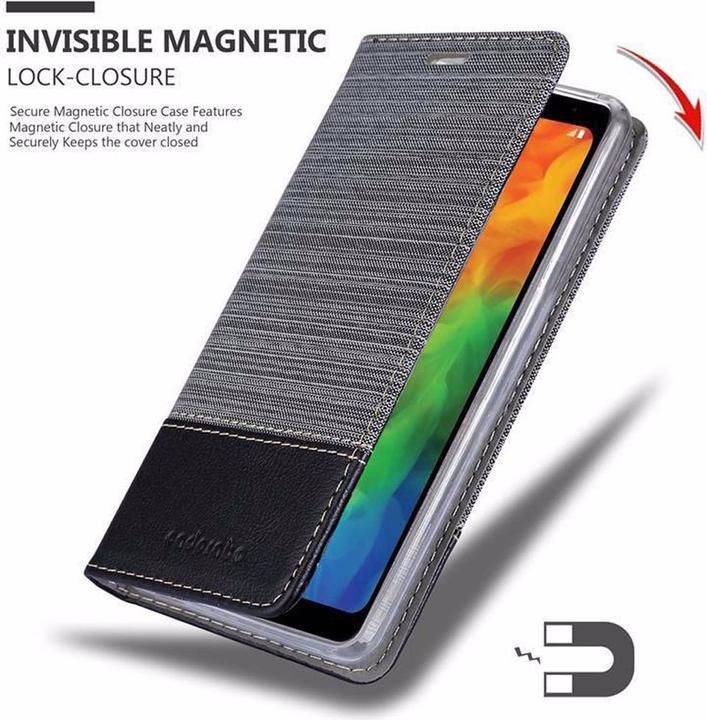 Image du produit Cadorabo Couverture look jeans Book (LG Q7a)