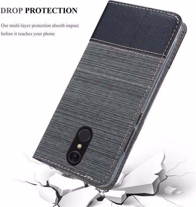 Image du produit Cadorabo Couverture look jeans Book (LG Q7a)