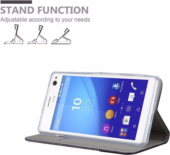 Image du produit Cadorabo Couverture look jeans Book (Sony Xperia C4)