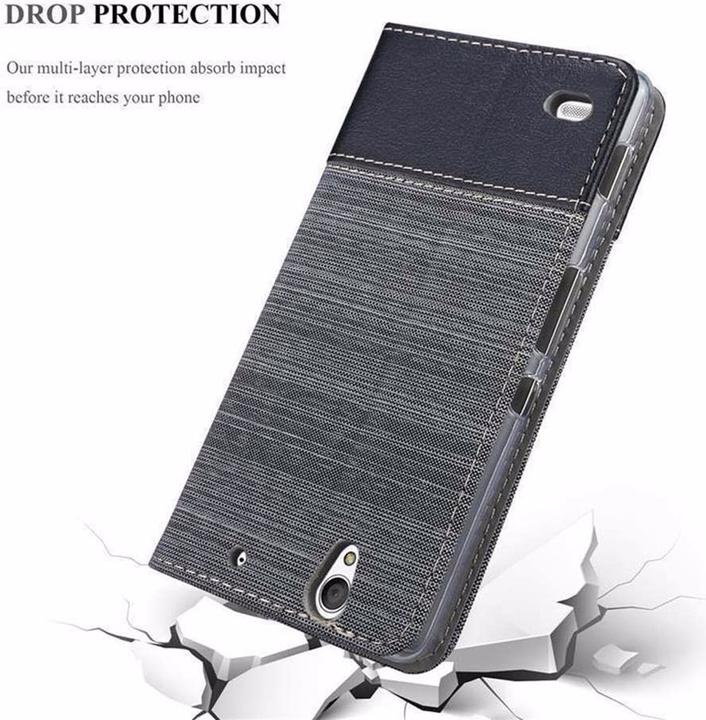 Image du produit Cadorabo Couverture look jeans Book (Sony Xperia C4)